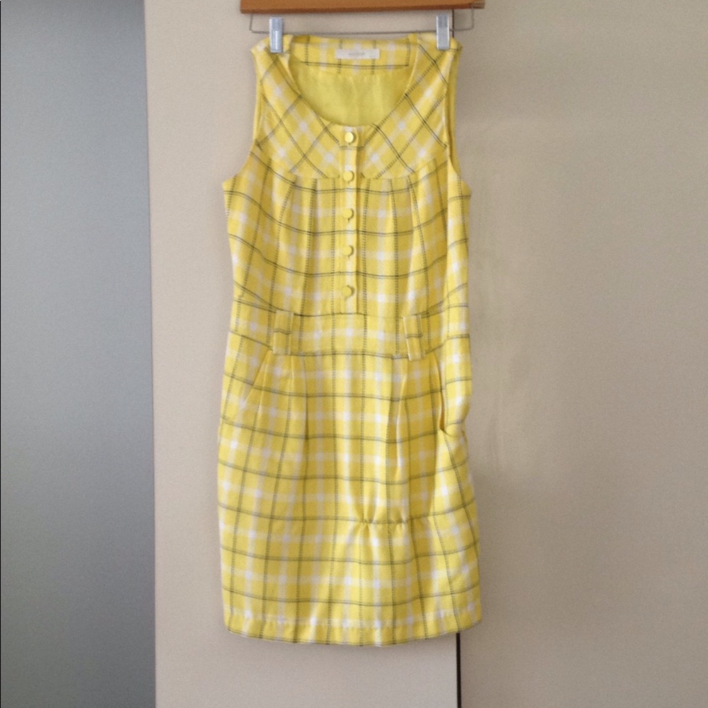Yellow Plaid NafNaf dress